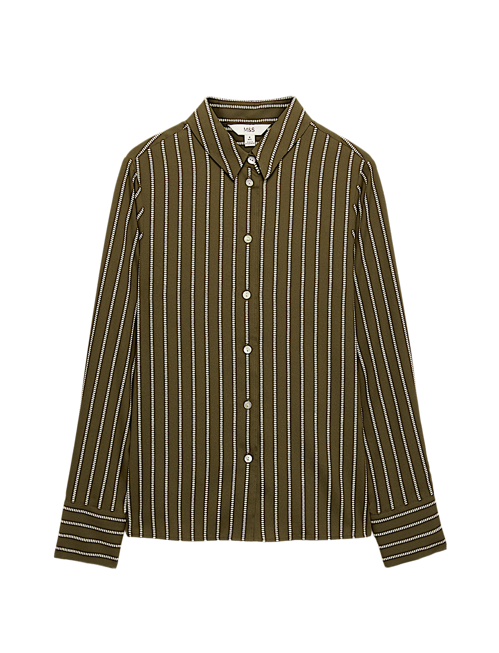 Polka Dot Collared Button Through Shirt