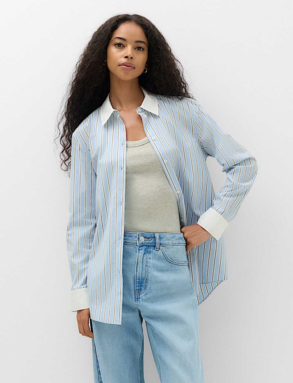 Pure Cotton Striped Shirt