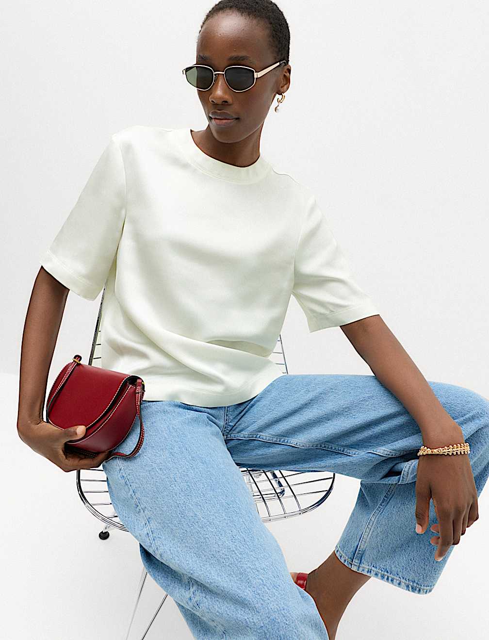 Satin T-Shirt