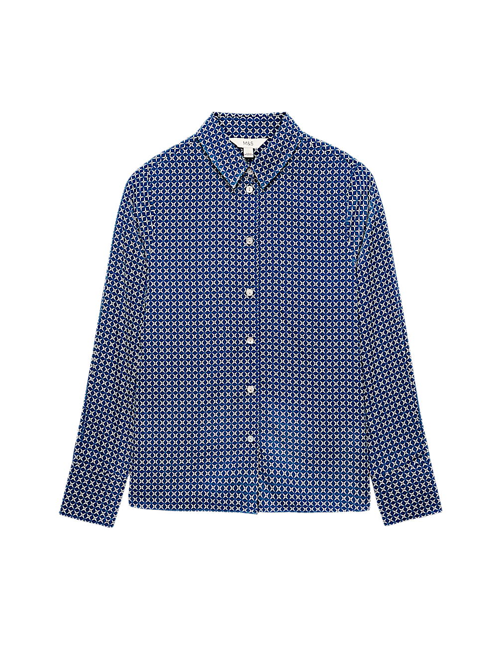 Polka Dot Collared Neck Shirt