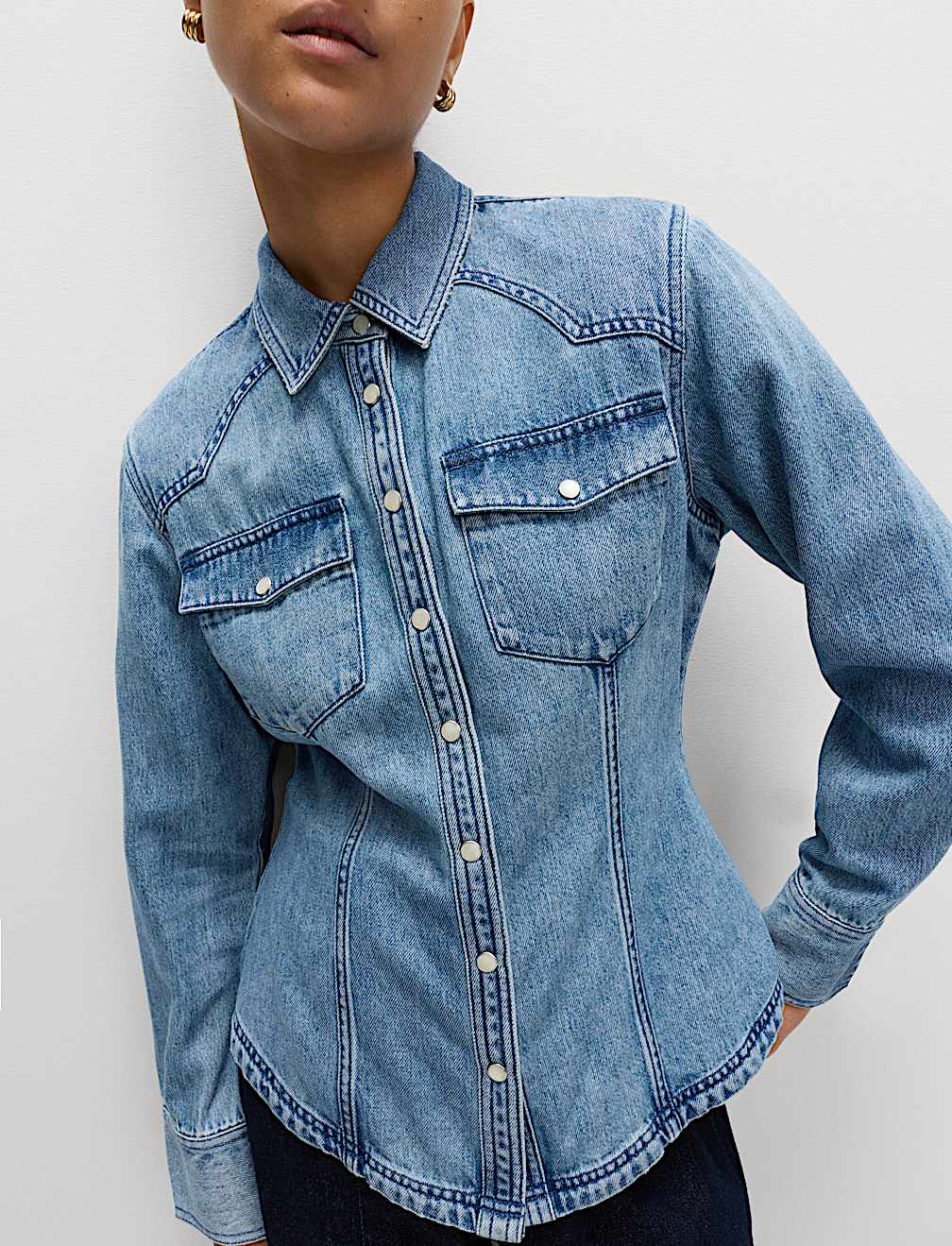 Denim Western Shirt