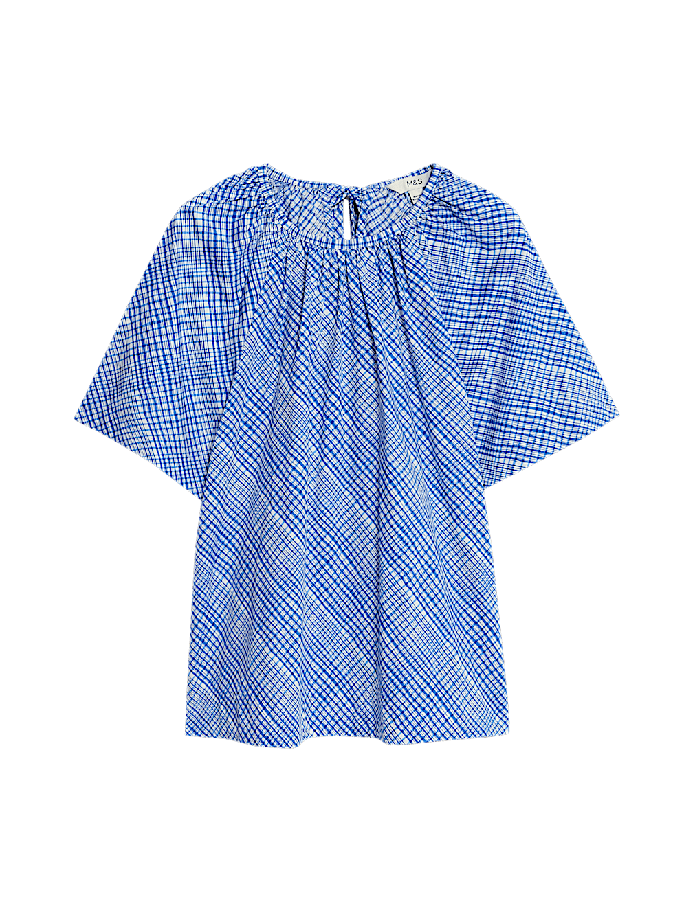 Pure Cotton Tie Back Detailing Blouse