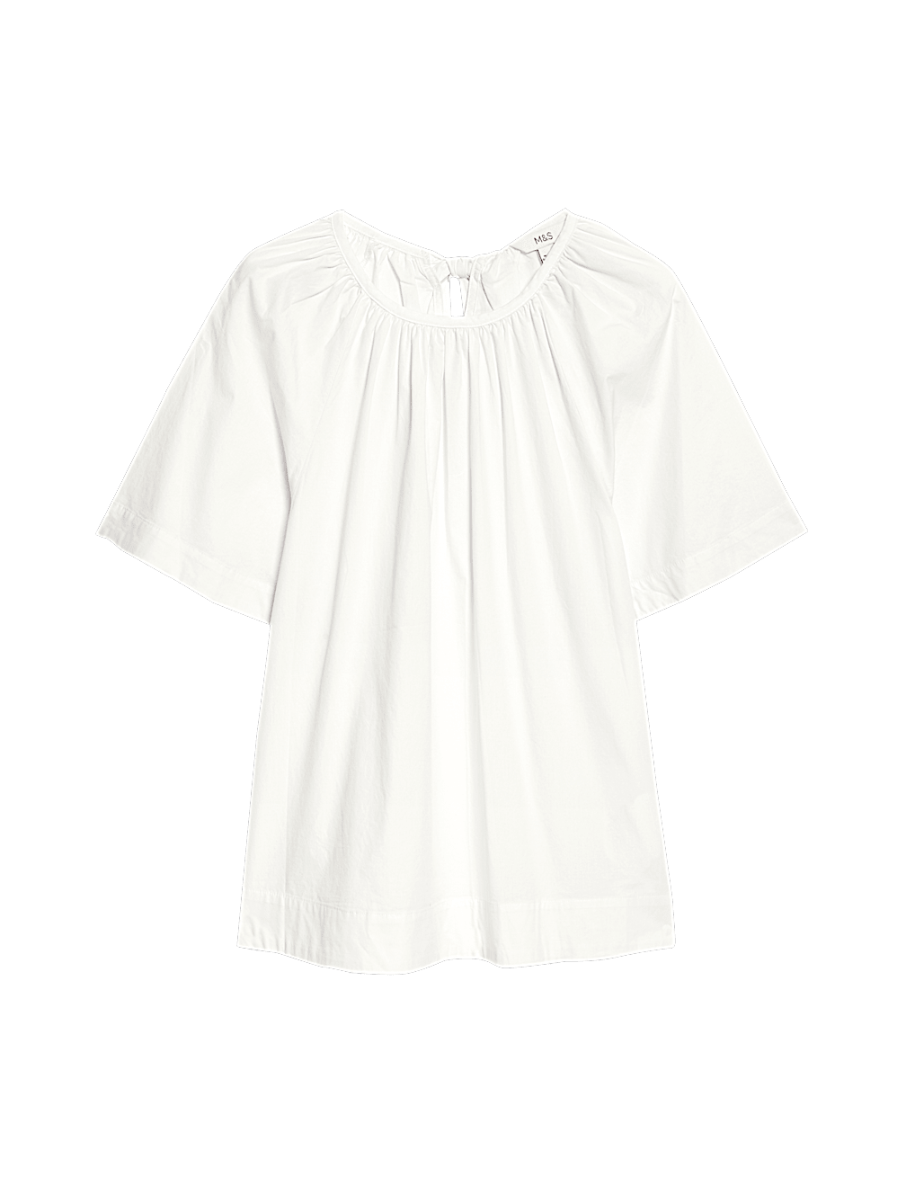 Pure Cotton Tie Back Detailing Blouse