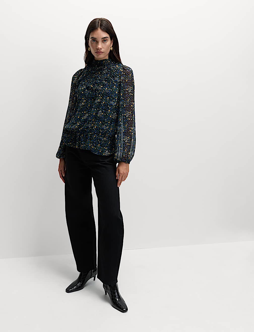 Floral Long Sleeve Blouse