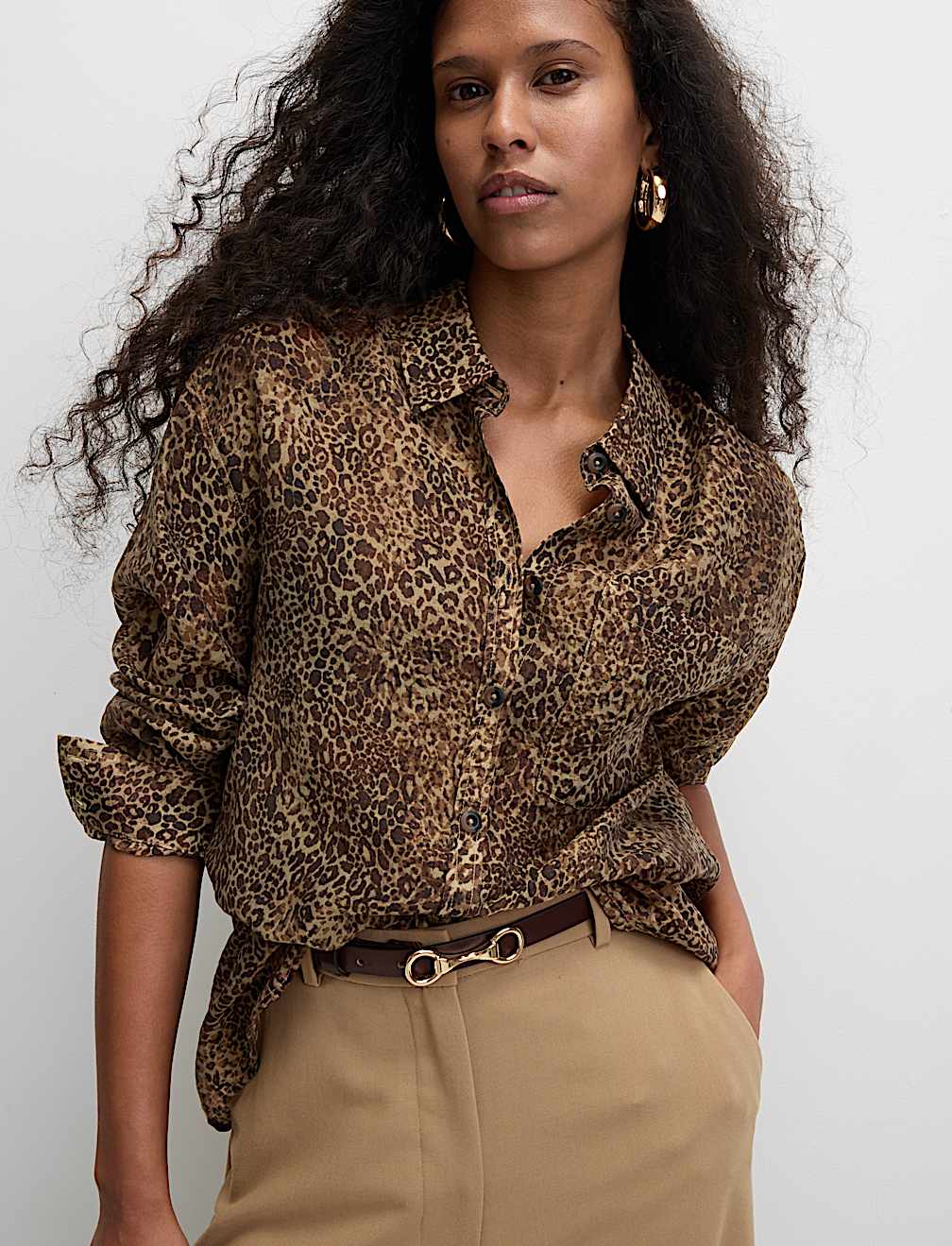 Lyocell Rich Button Through Shirt