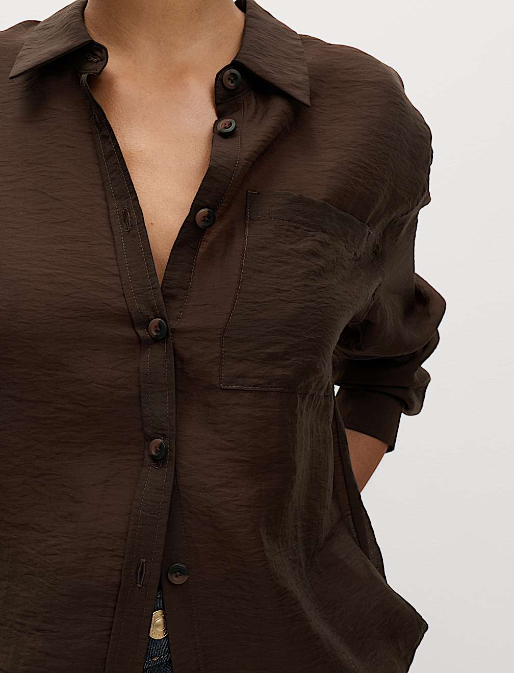 Lyocell Rich Button Through Shirt