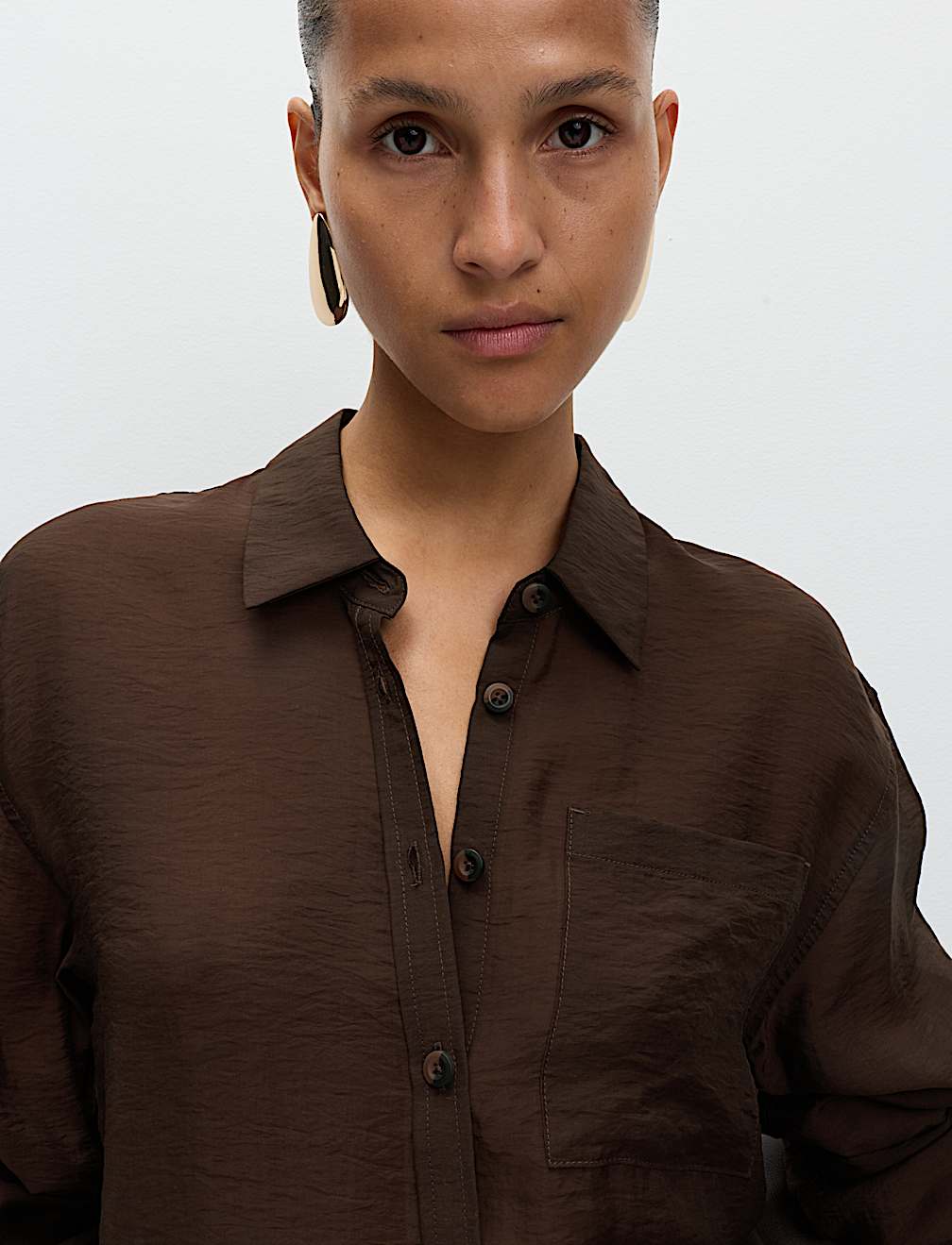 Lyocell Rich Button Through Shirt