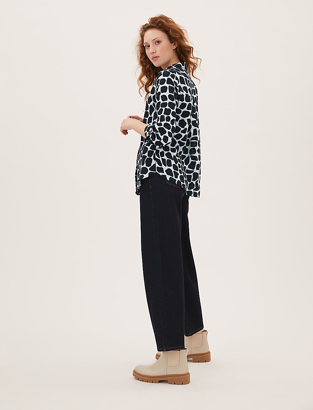 Animal Print Long Sleeve Shirt