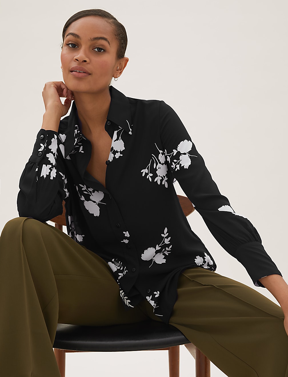 Floral Long Sleeve Shirt