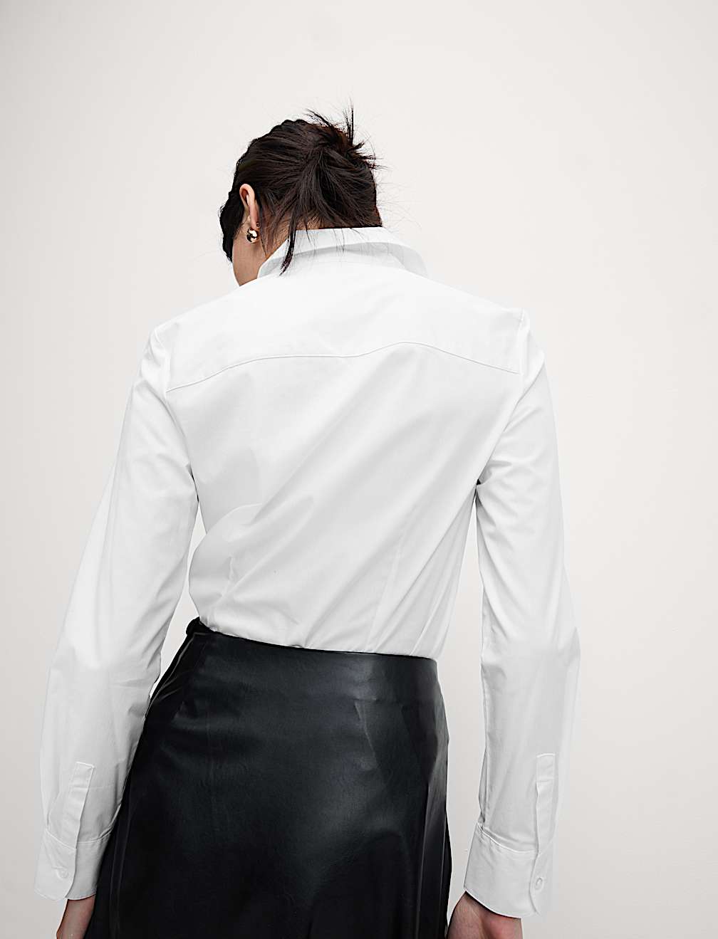 Cotton Rich Fitted Collared Shirt