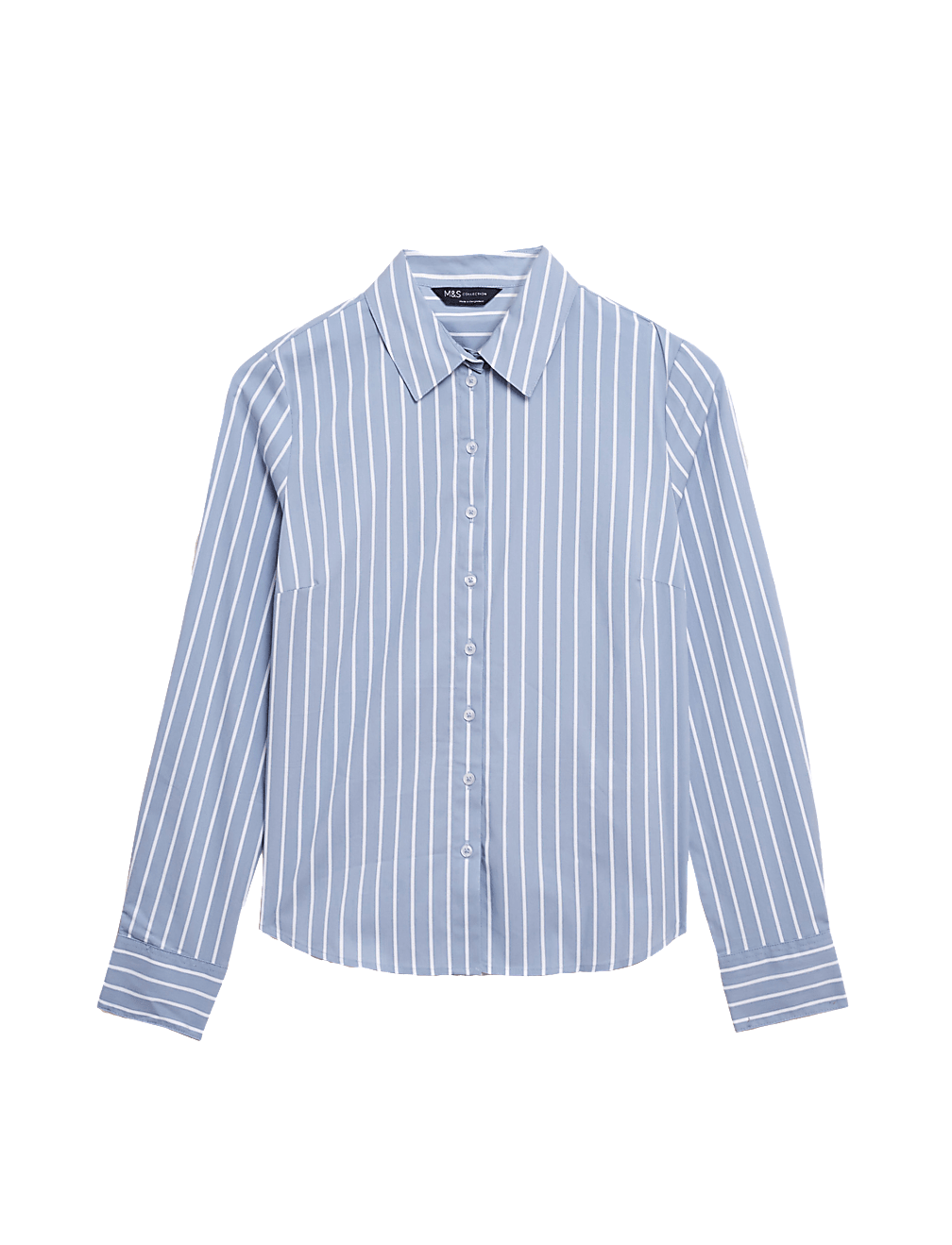 Cotton Rich Striped Fitted Shirt