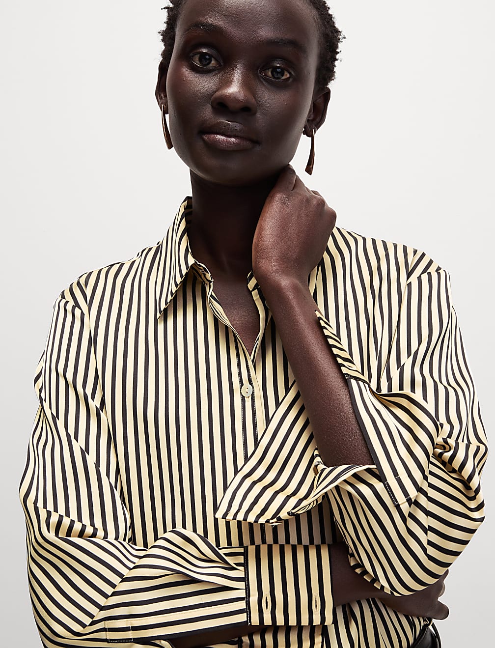 Satin Collared Shirt