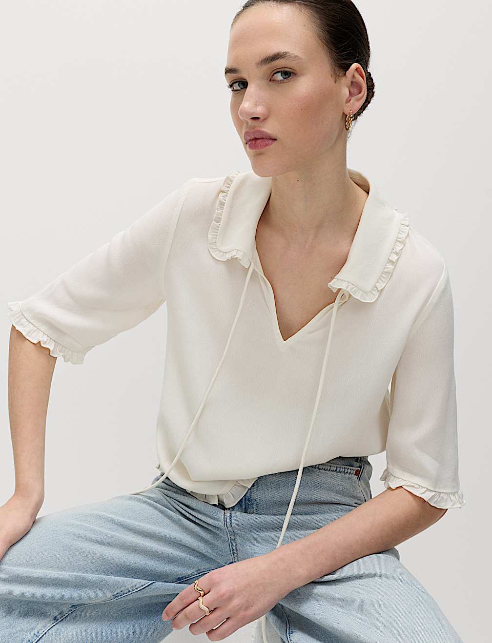 Frill Detail Top