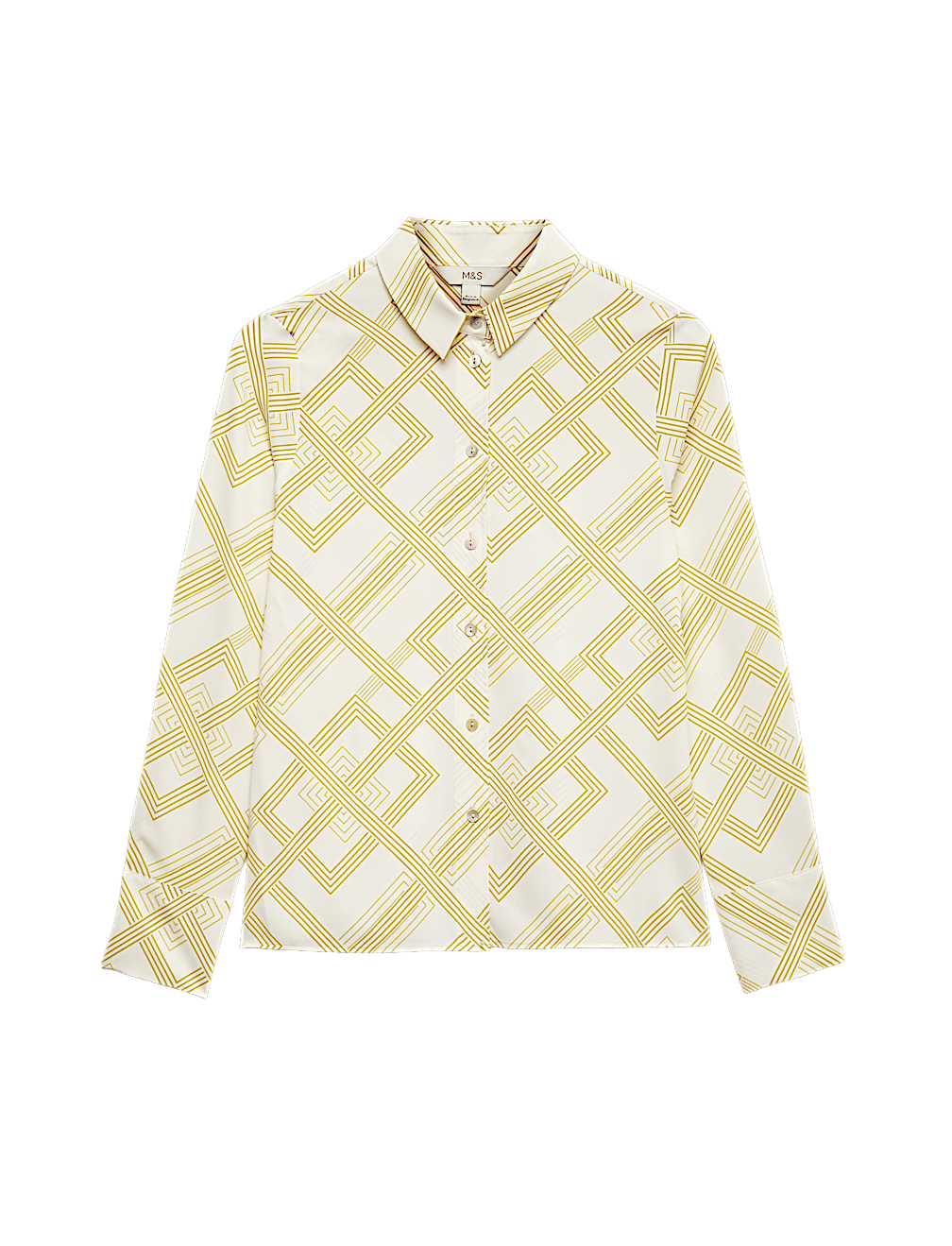 Geometric Collared Shirt