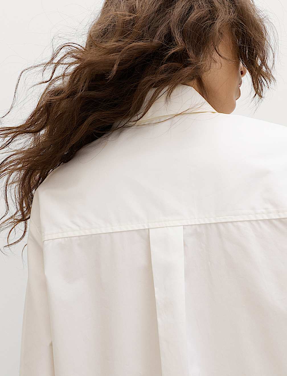 Pure Cotton Bow Detail Collared Shirt