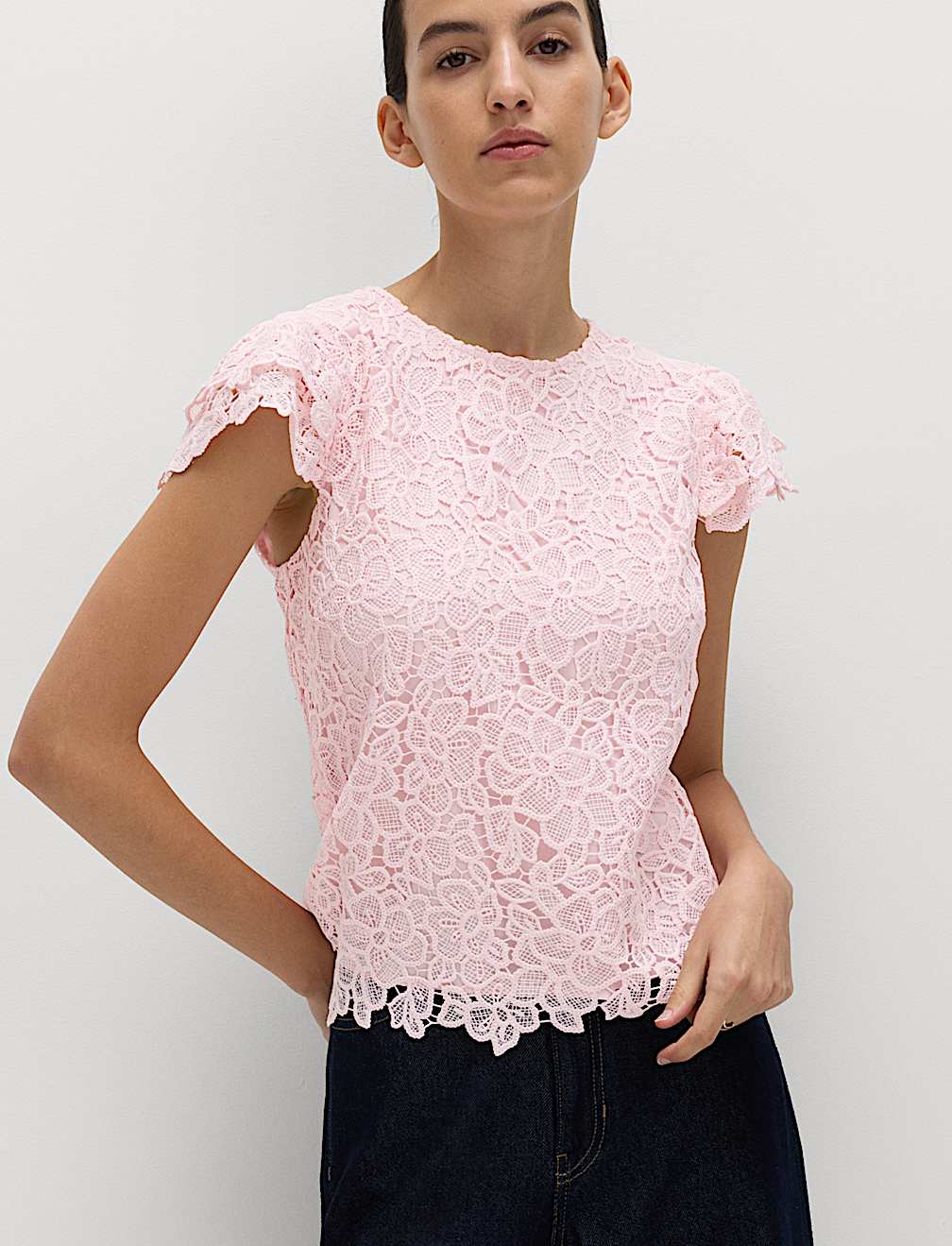 Embroidered Floral Top