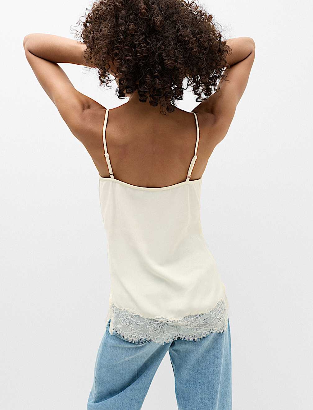 Lace Detail V-Neck Cami Top