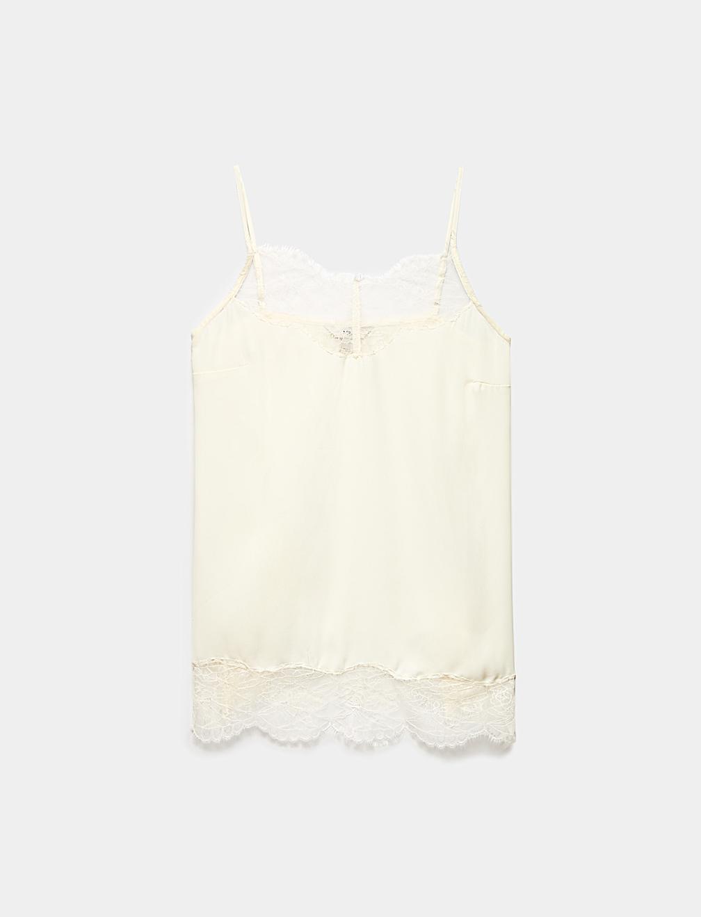 Lace Detail V-Neck Cami Top
