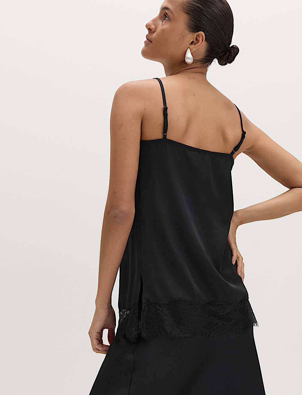 Lace Detail V-Neck Cami Top
