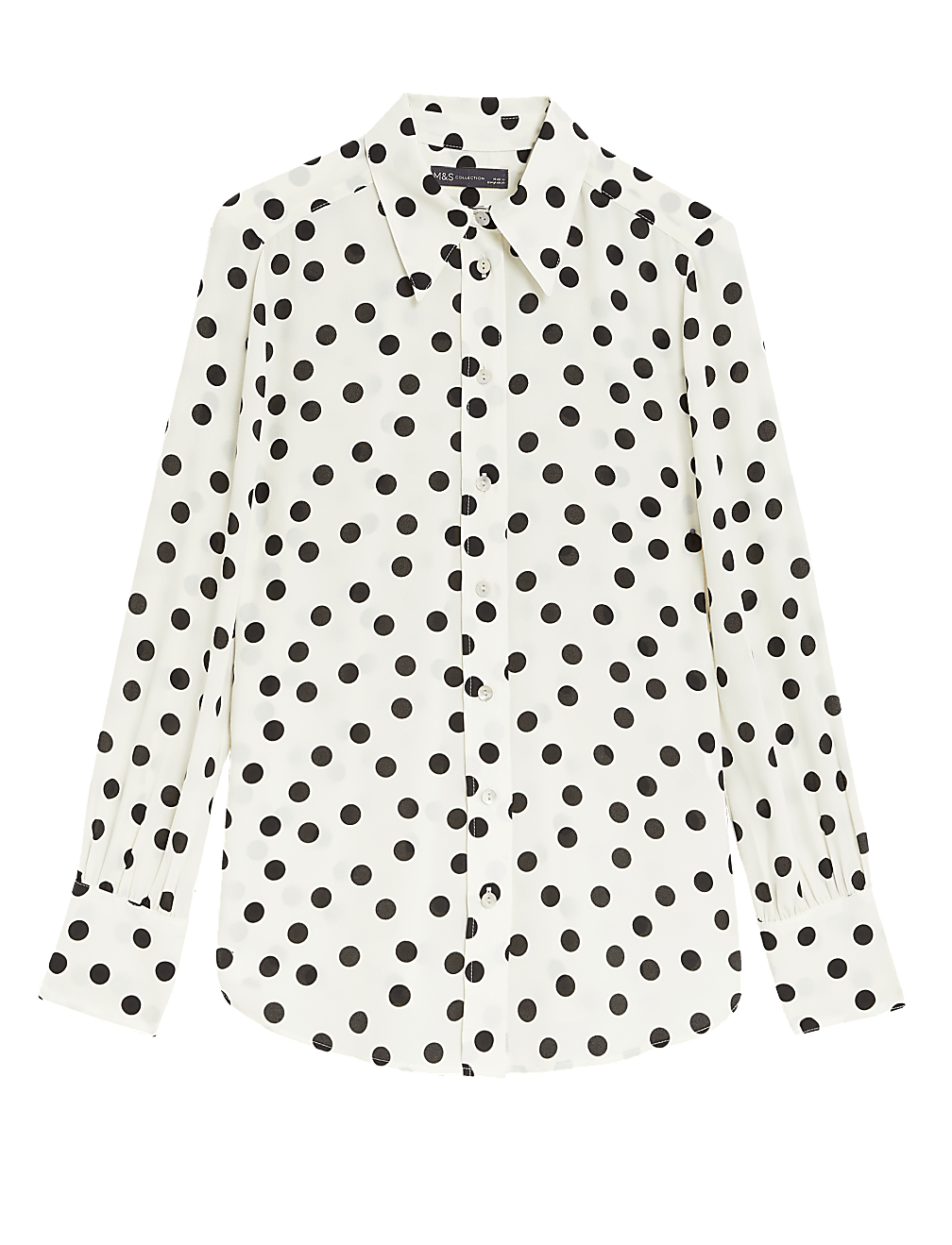 Printed Collared Long Sleeve Shirt