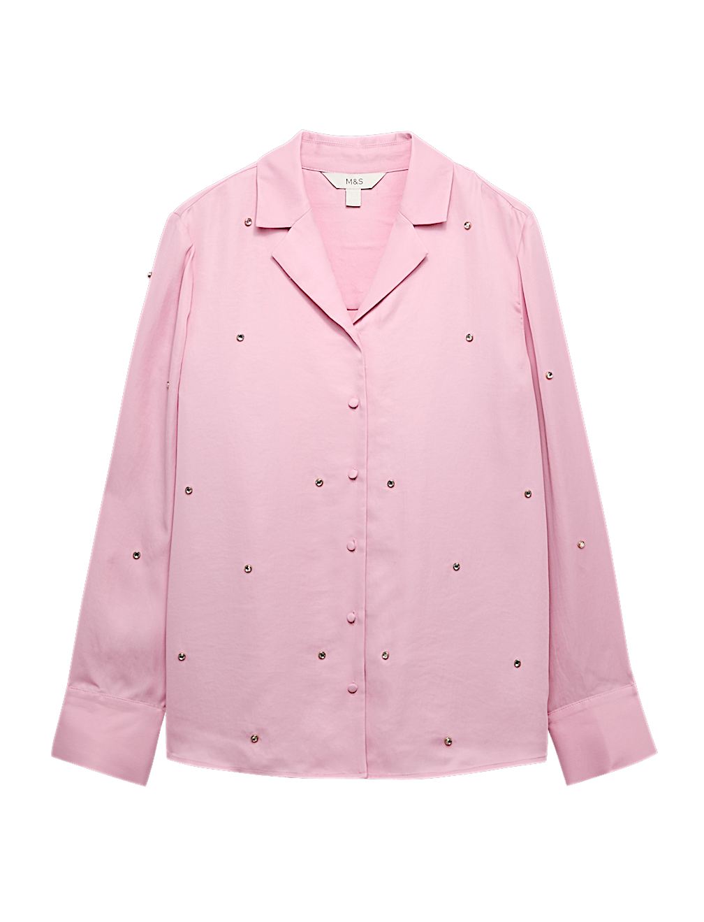 Sparkly Embellished Collared Shirt