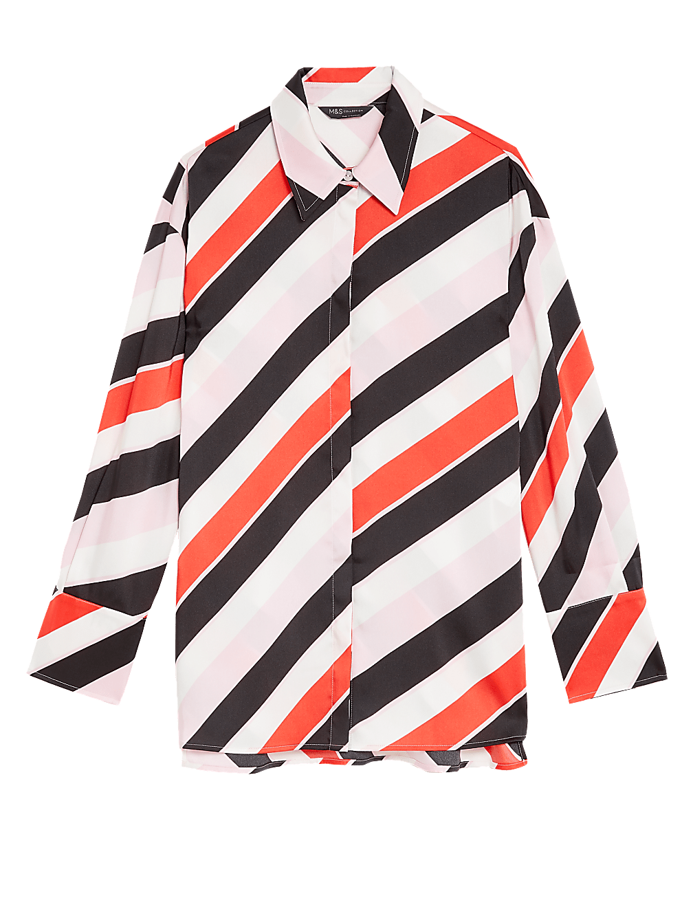Striped Collared Long Sleeve Shirt