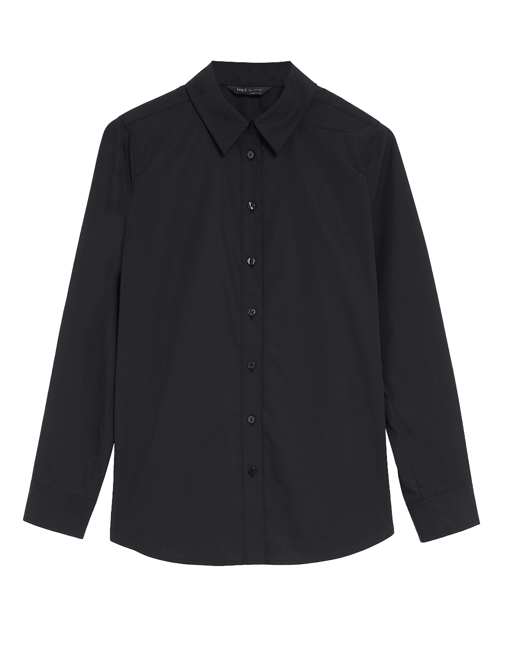 Pure Cotton Broderie Collared Shirt