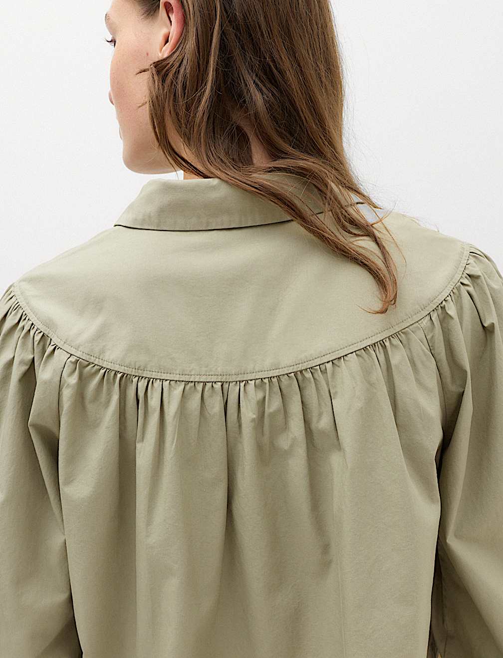 Lyocell Rich Western Style Collared Shirt
