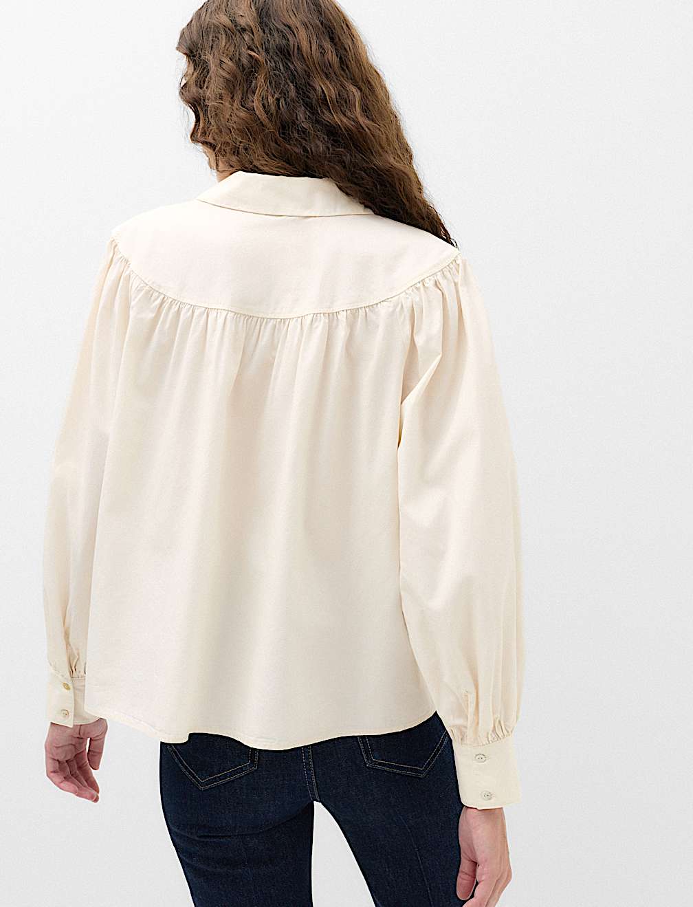Lyocell Rich Western Style Collared Shirt