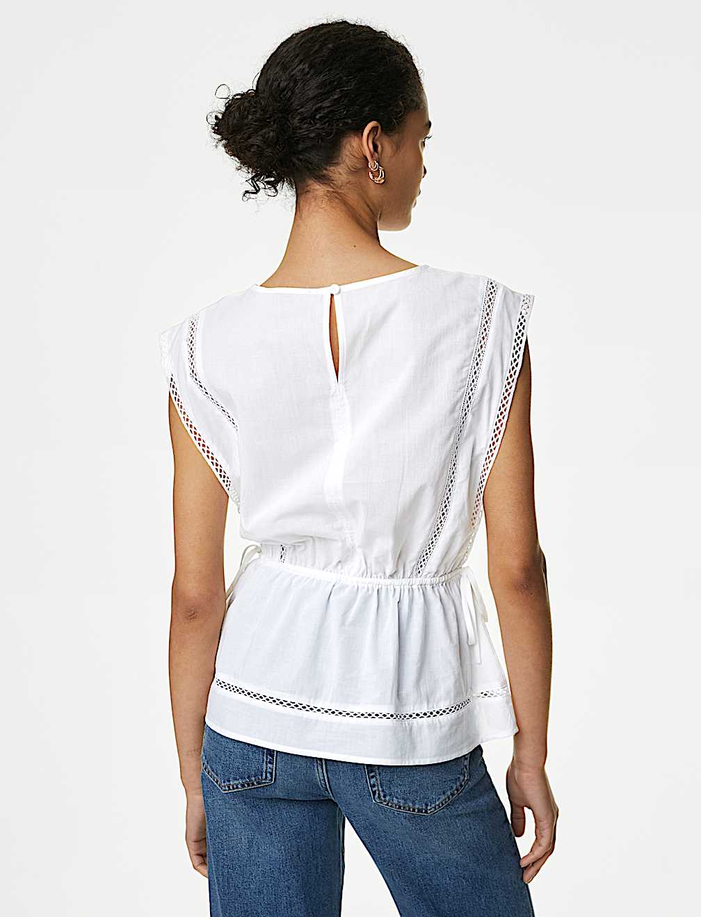 Pure Cotton Tie Waist Vest