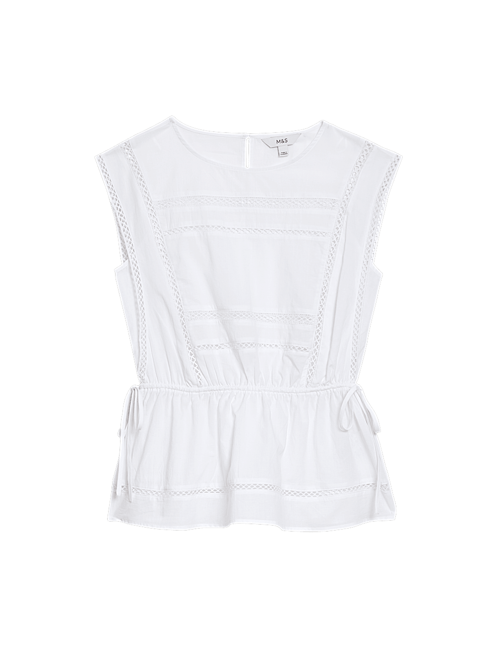 Pure Cotton Tie Waist Vest