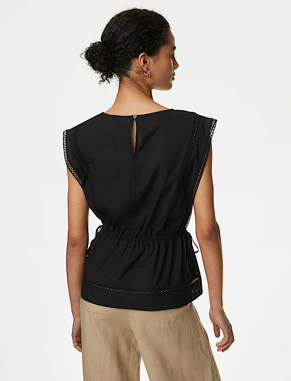 Pure Cotton Tie Waist Vest