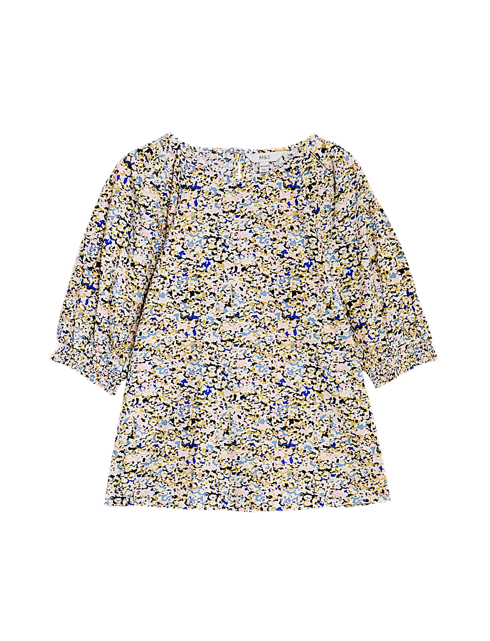 Modal Blend Printed Puff Sleeve Blouse
