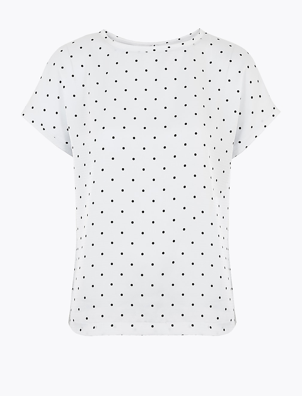 Polka Dots Round Neck Top