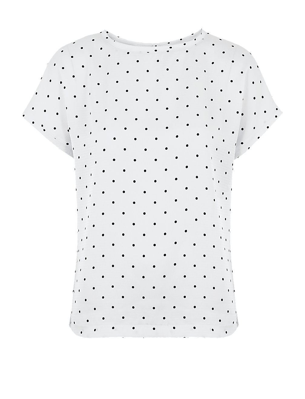 Polka Dots Round Neck Top