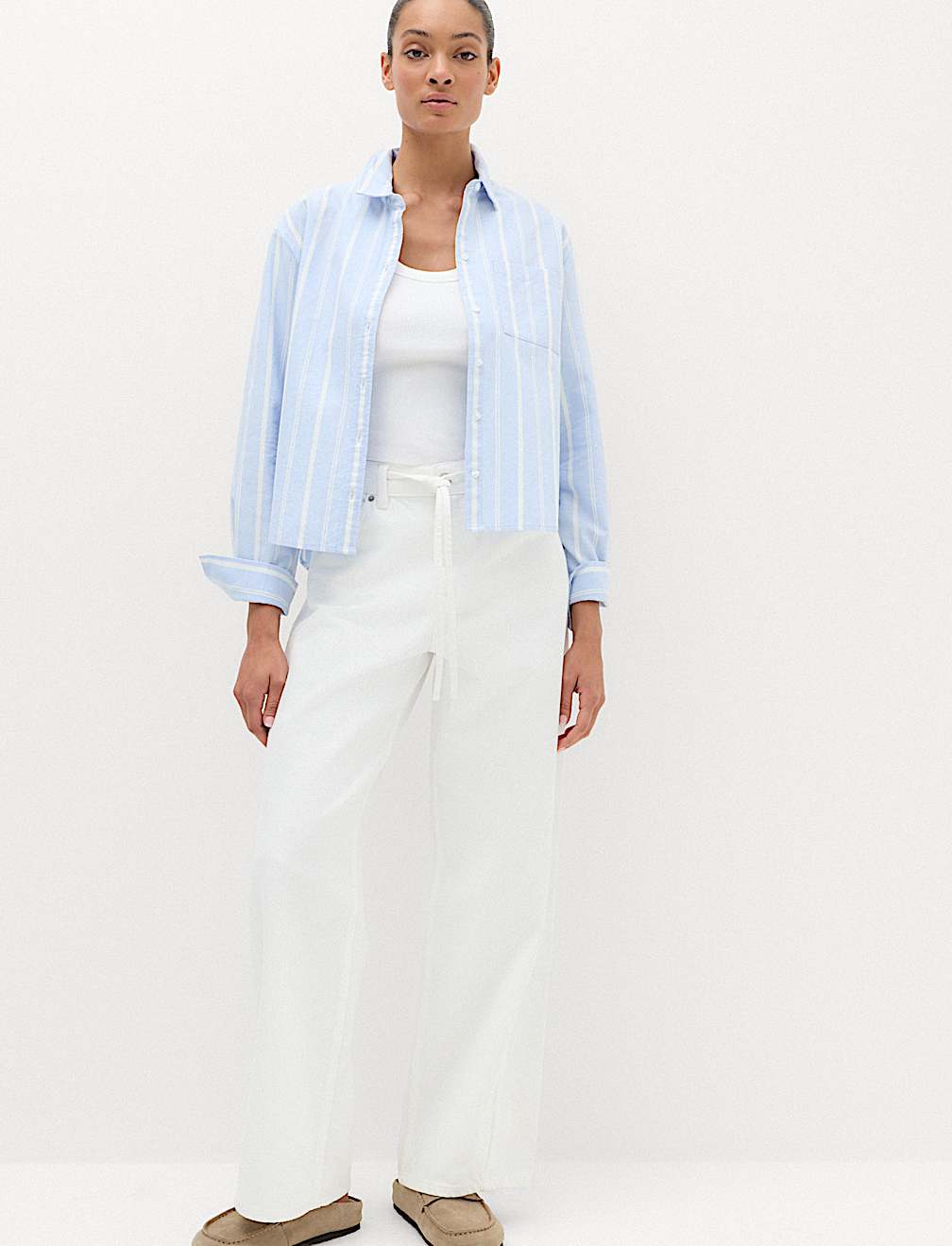 Pure Cotton Striped Oxford Shirt