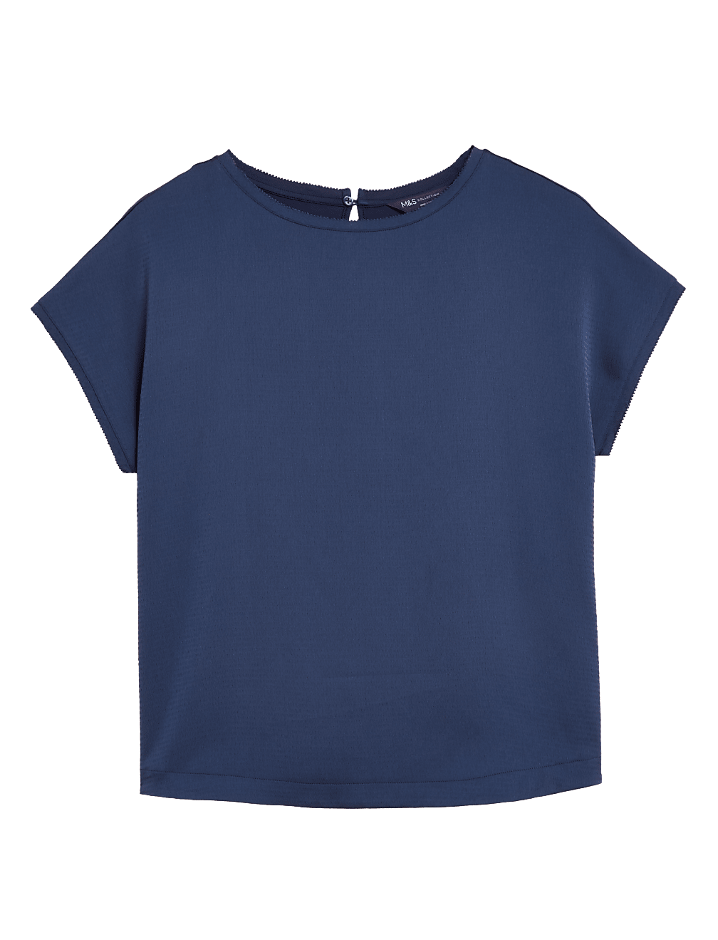 Buy Slash Neck Relaxed Short Sleeve Top at Marks & Spencer