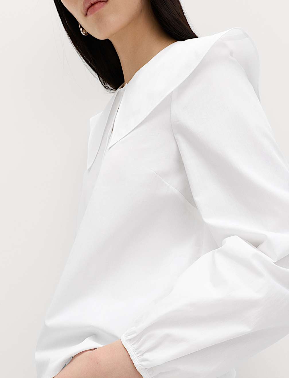 Pure Cotton Collared Blouse