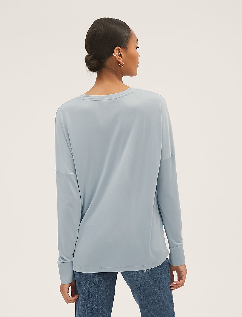 Modal Rich Round Neck Regular Fit Top