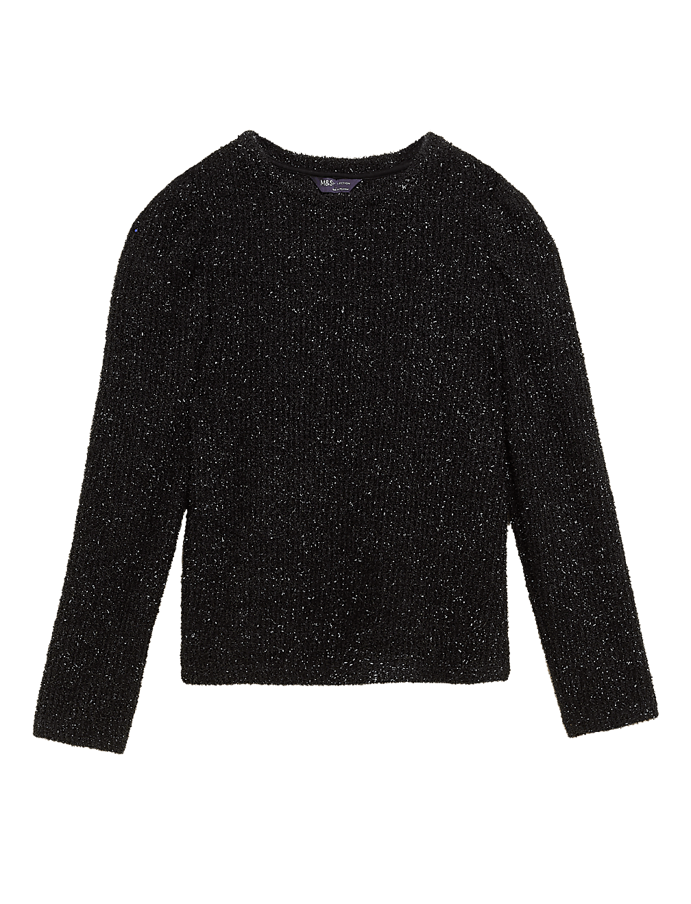 Textured Round Neck Top