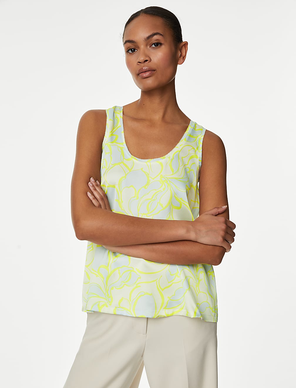 Printed Regular Fit Cami Top