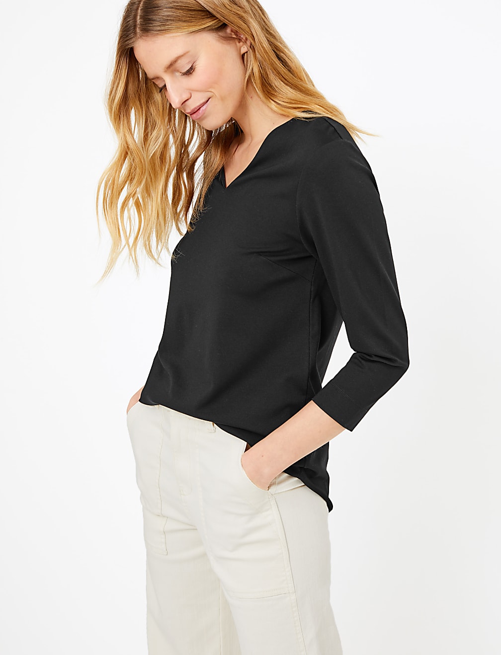 Ponte 3/4 Sleeve Tunic