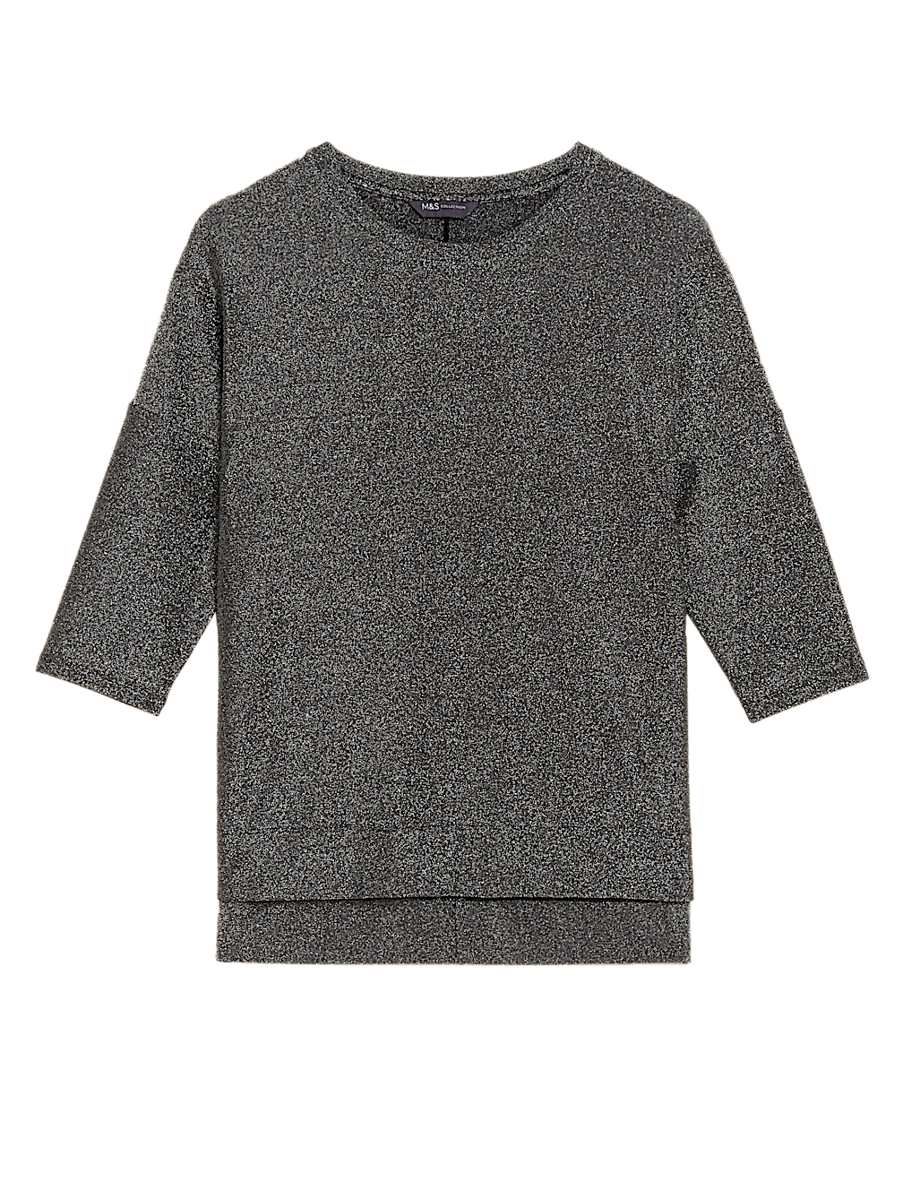 Sparkly Round Neck Regular Fit Top