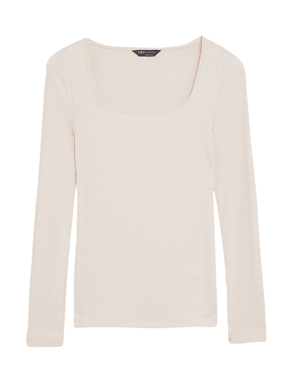 Square Neck Long Sleeve Top