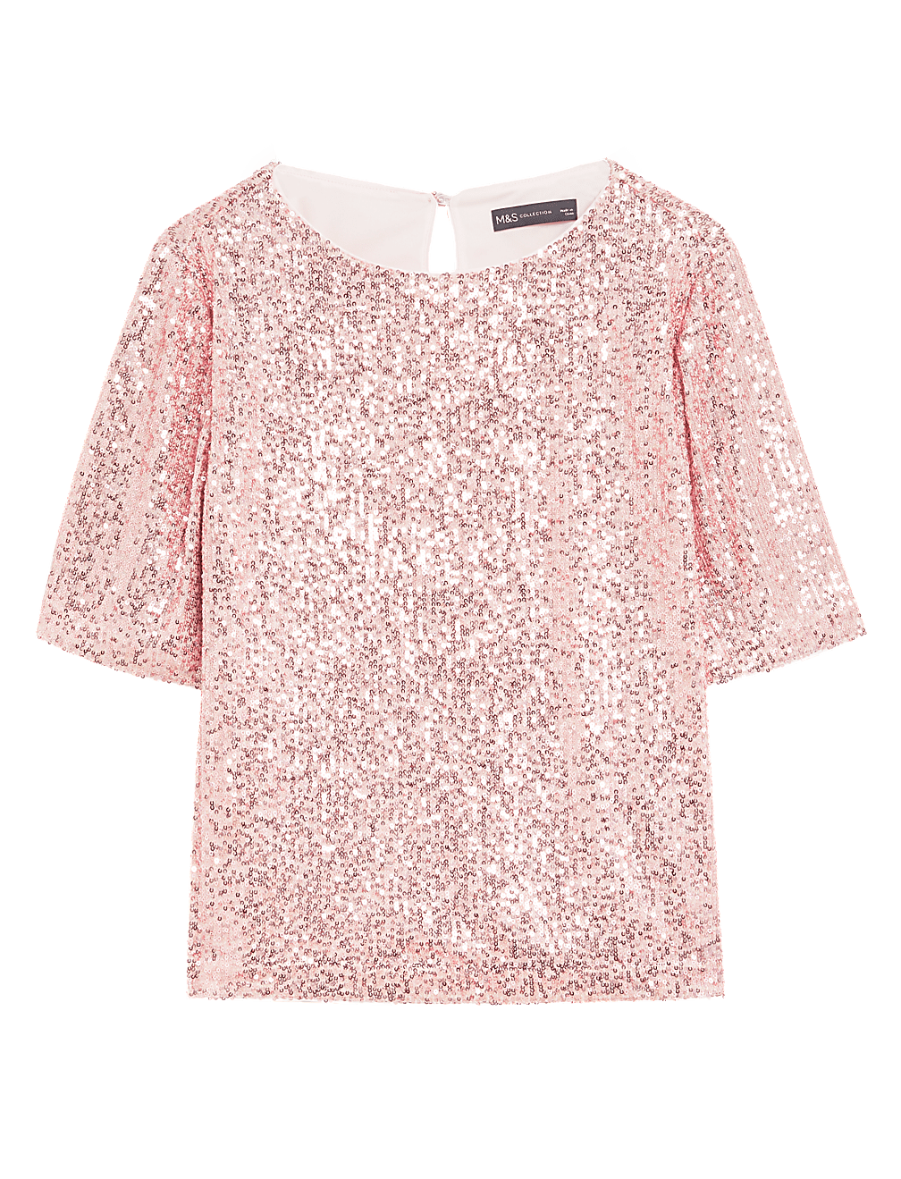 Sequin Regular Fit Top