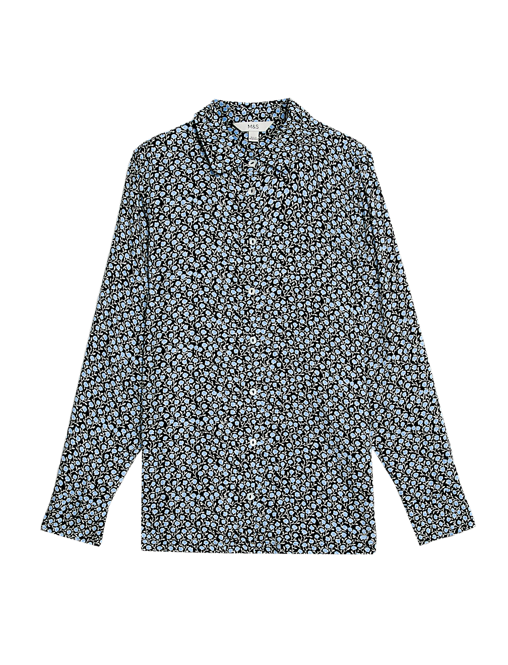 Printed Collared Button Through Shirt