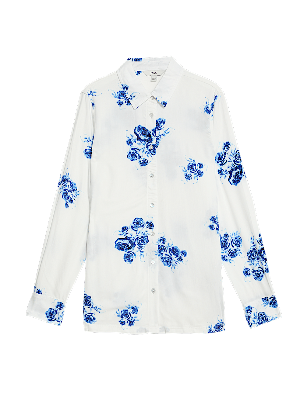 Printed Collared Button Through Shirt