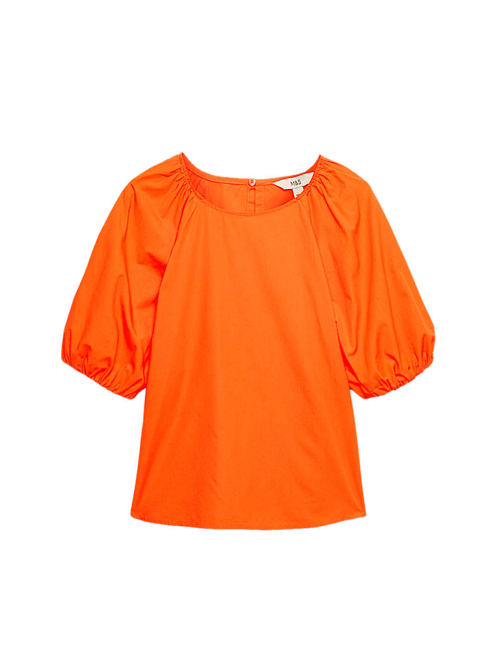 Pure Cotton Printed Puff Sleeve Blouse