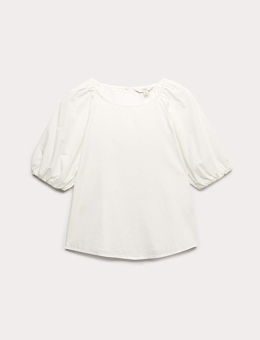 Pure Cotton Printed Puff Sleeve Blouse