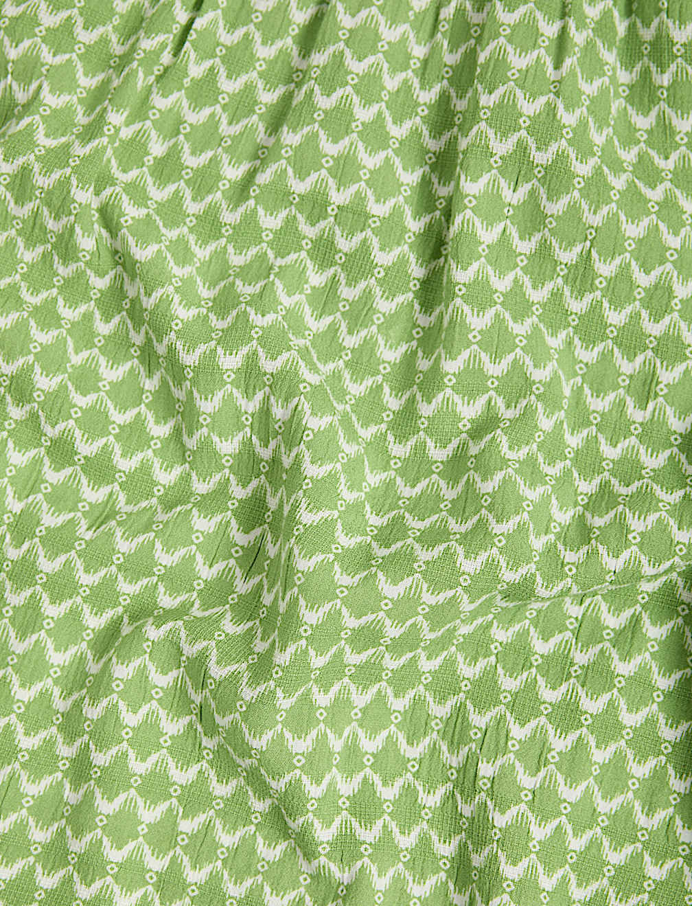 Cotton Blend Printed Blouse